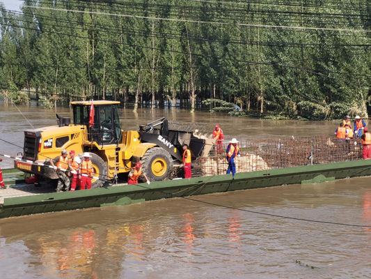 Tracked Load 72t Military Pontoon Bridge / Military Floating Bridge