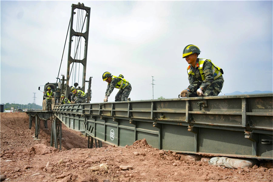 Single Span 15m Mechanized Bridge Modular Fast Bridge สะพานฉุกเฉิน