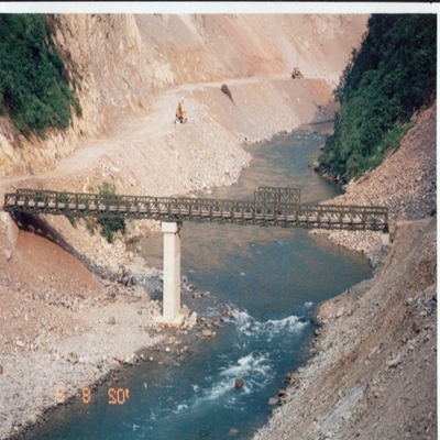 สะพาน Bailey แผงขนาดกะทัดรัดแบบพกพาสำหรับการโหลดแบบติดตาม 60t ในความกว้าง 4.2 ม
